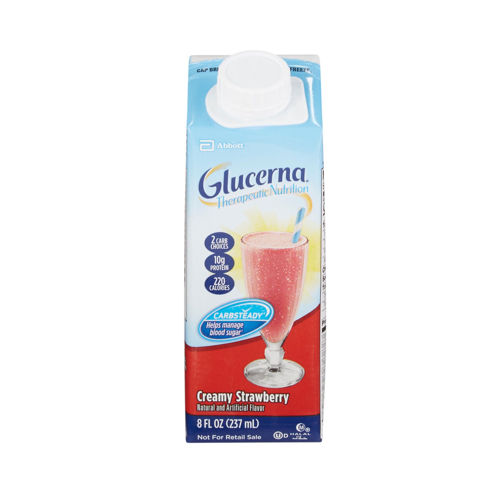 Glucerna® Strawberry Therapeutic Nutrition Shake, 8-ounce carton
