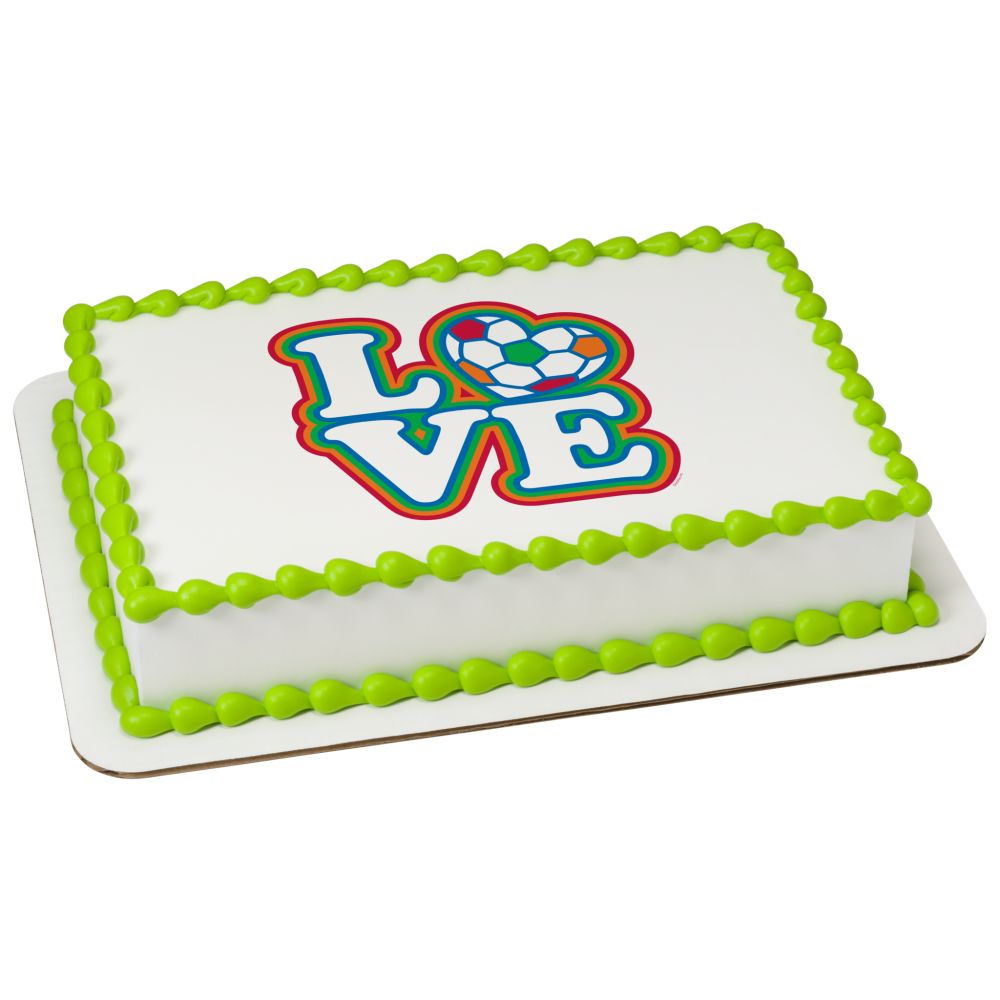 Image Cake Soccer Love