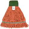 Hillyard, High Performance Blend Looped-End Wet Mop Head with 5" Headband, Medium, Orange