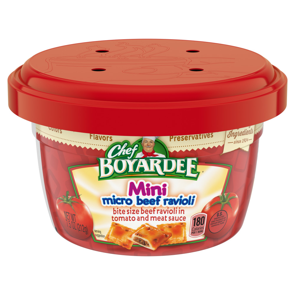 CHEF BOYARDEE Mini Micro Beef Ravioli MW Bowl | Conagra Foodservice