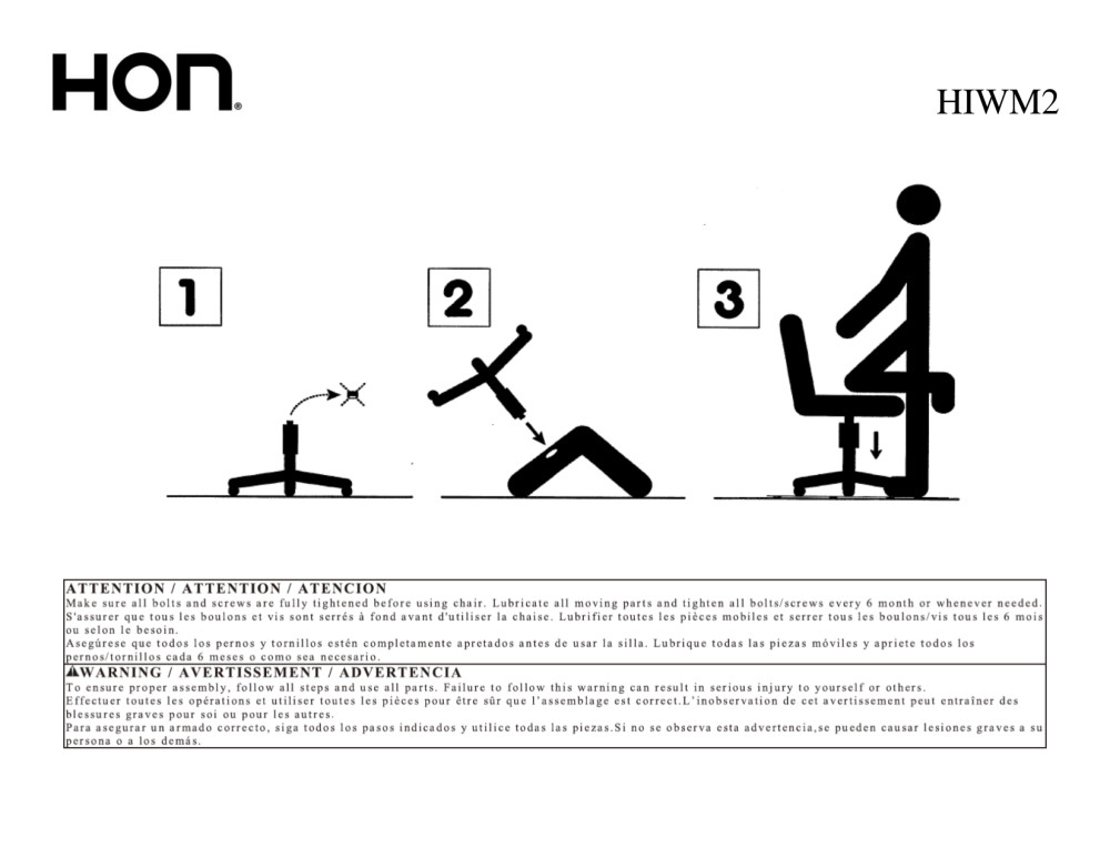 HON Ignition Series Mid-Back Work Chair - Mesh Computer Chair for