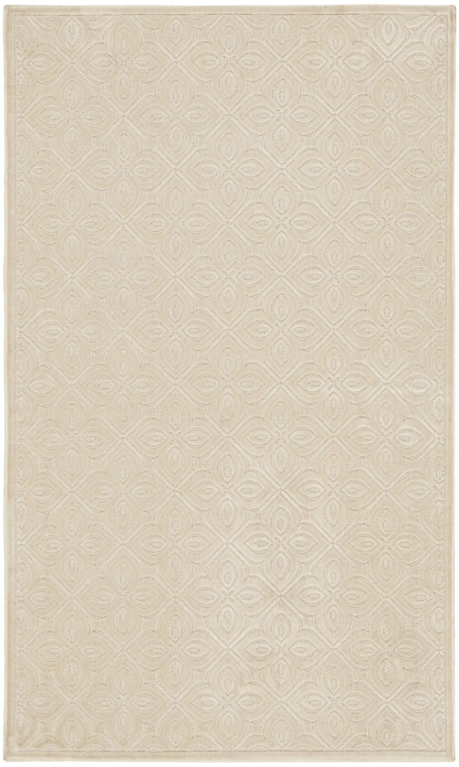 Nourison Washable Charm 2' x 3' Ivory Contemporary Indoor Rug