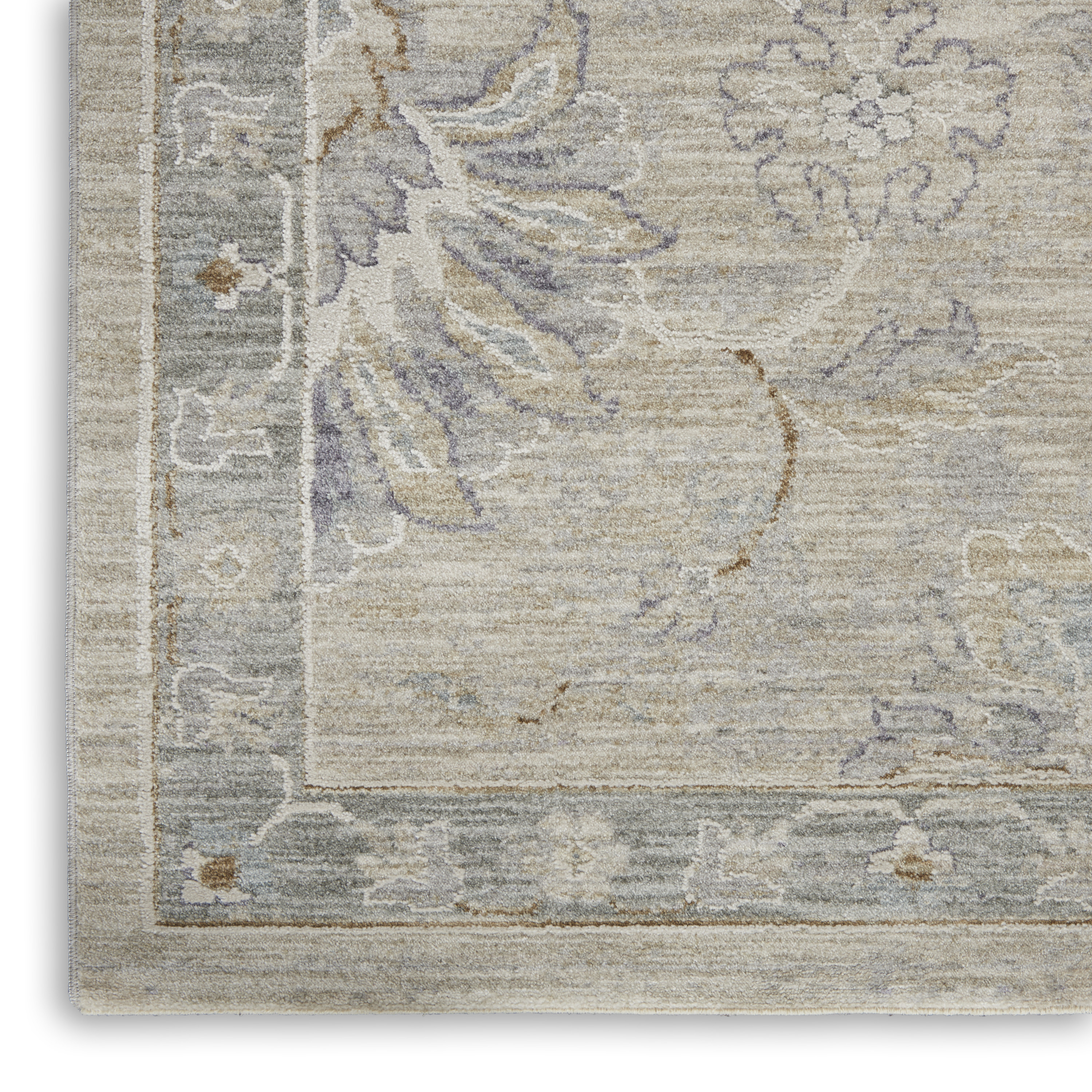 Nourison Infinite 7'10" x 10'4" Light Grey Vintage Indoor Rug