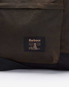 Field Waxed Holdall Olive-Black