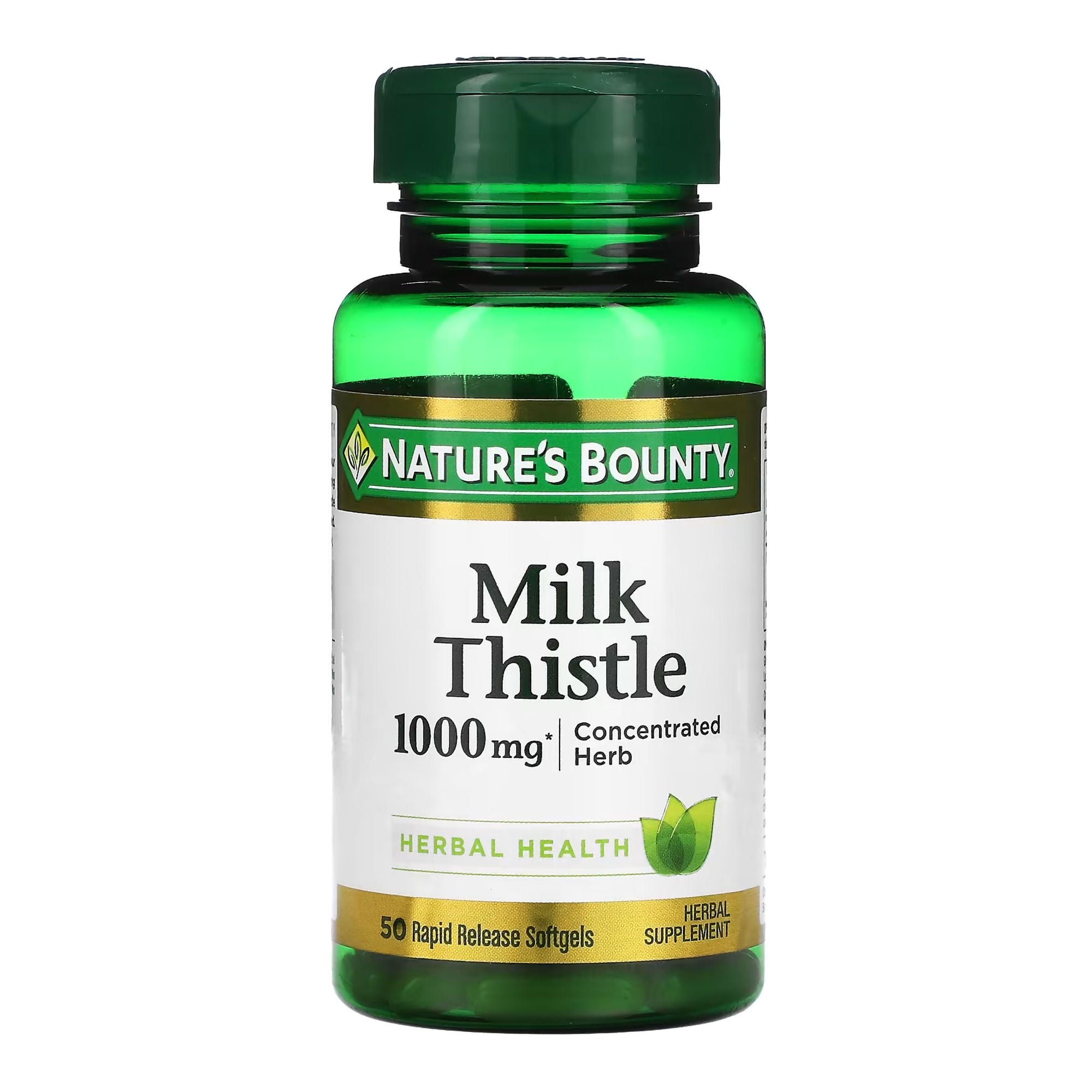 Nature's Bounty Milk Thistle 1000 mg Herbal Supplement Softgels