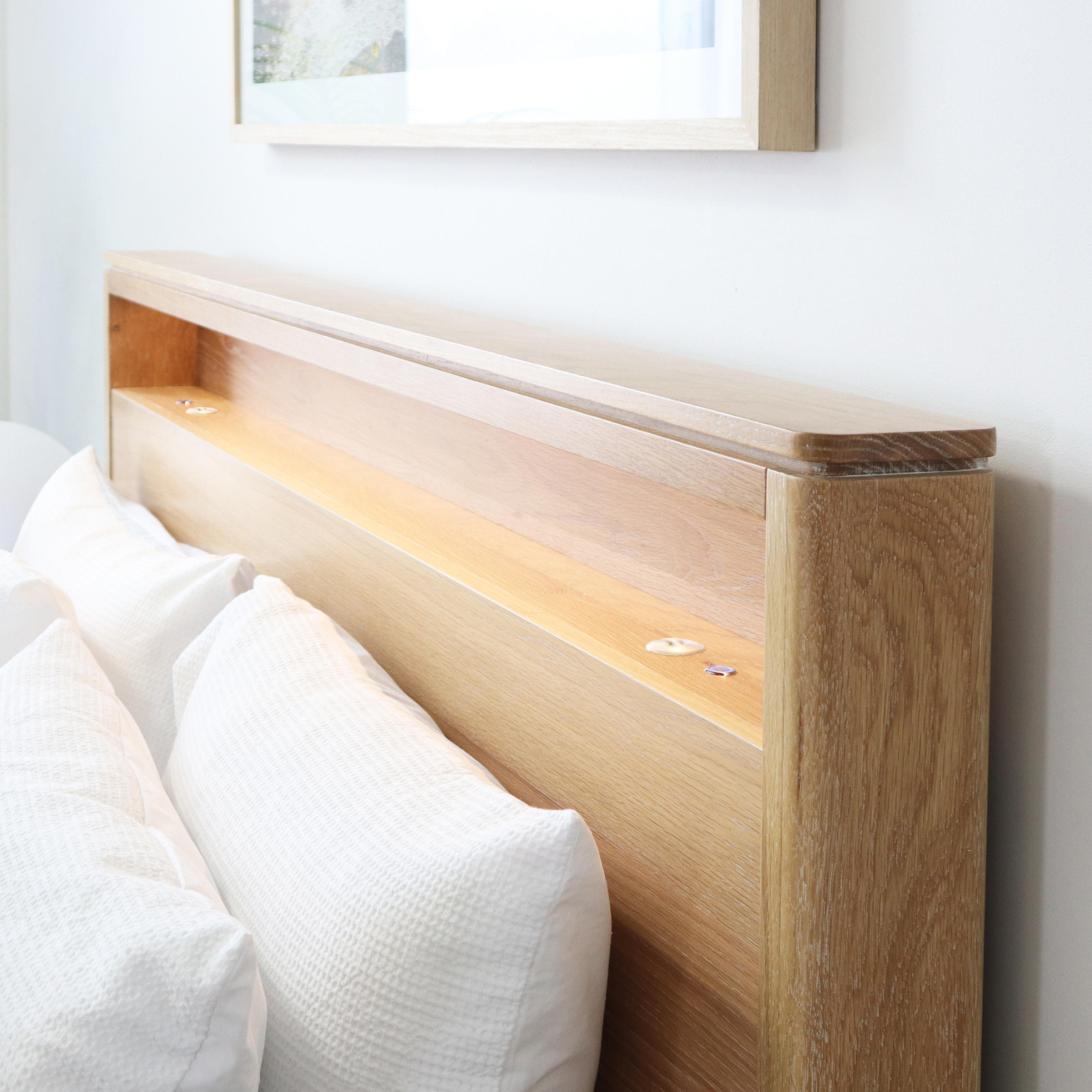 Detail image of the  Azure Bed Frame, Natural from Forty Winks