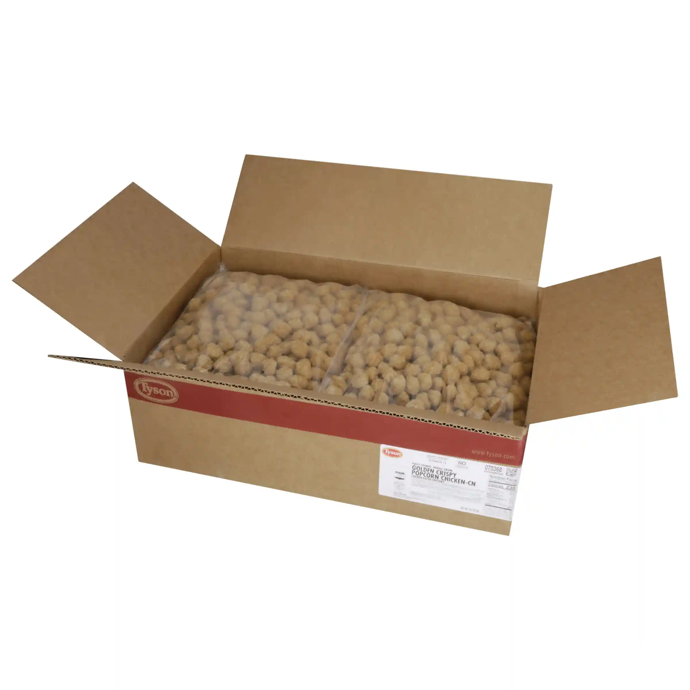 Tyson® Fully Cooked Whole Grain Breaded Golden Crispy Popcorn Chicken Bites® Chicken Chunks CN, 0.28 oz._image_4