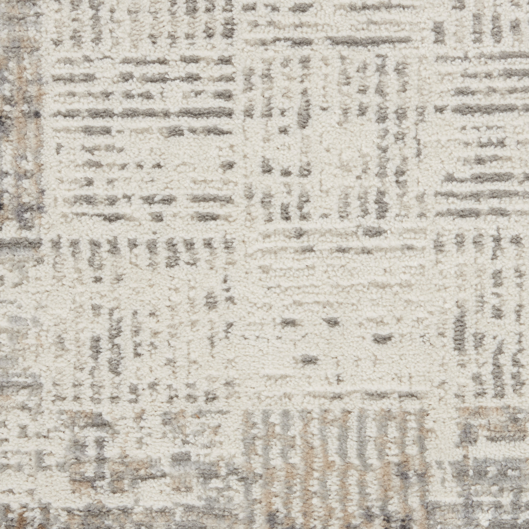 Nourison Elation 4' x 6' Ivory Grey Modern Indoor Rug