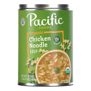 Pacific Foods® Organic Chicken Noodle Soup, 16.1 oz Can (Case of 12)
