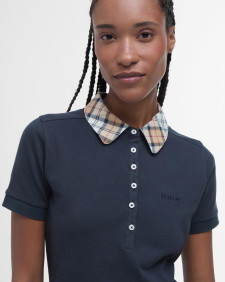 Malvern Short-Sleeved Polo Shirt Navy/Hessian