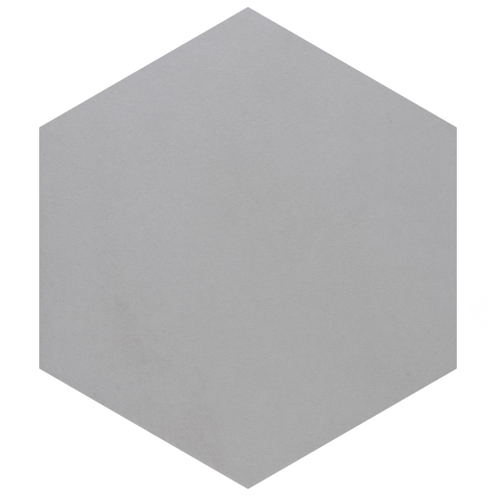 Industrial Hex White 8-1/2 in. x 9-7/8 in. Porcelain Floor and Wall Tile