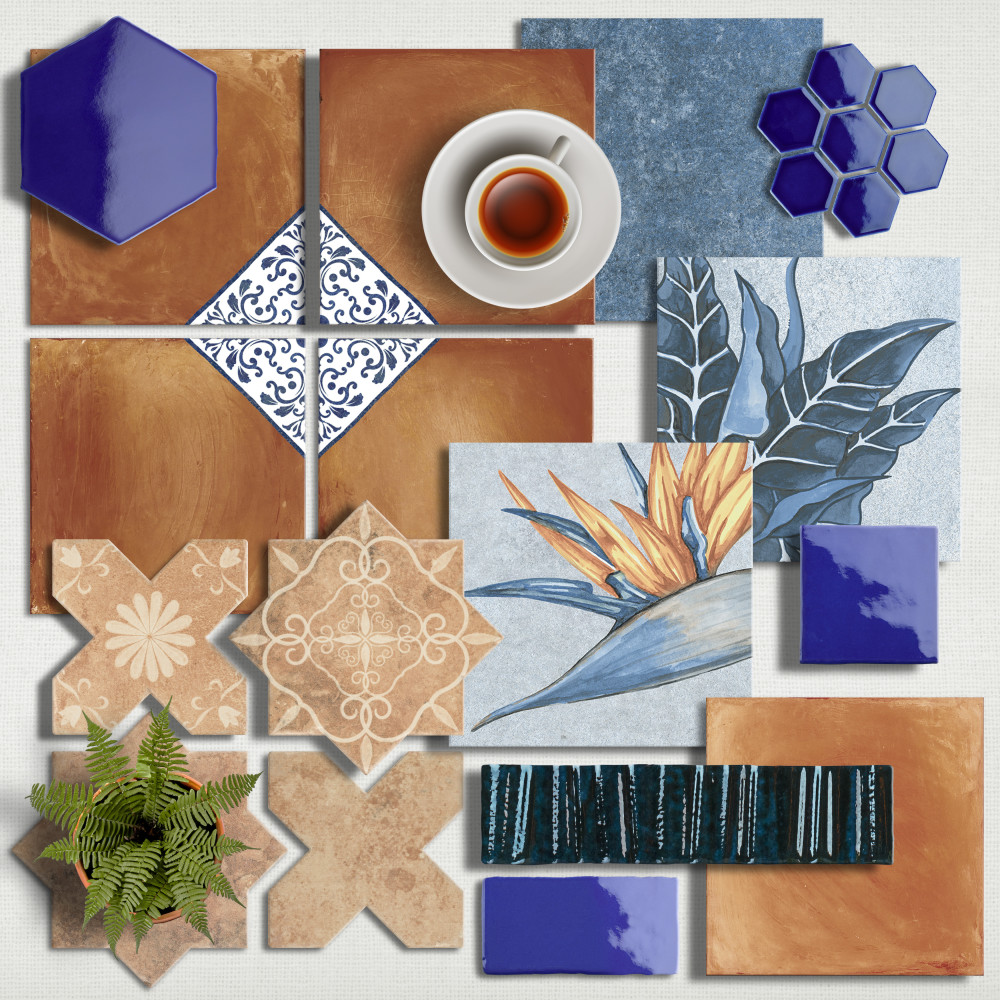 Sample – Joliet Prisma Sapphire Ceramic Wall Tile