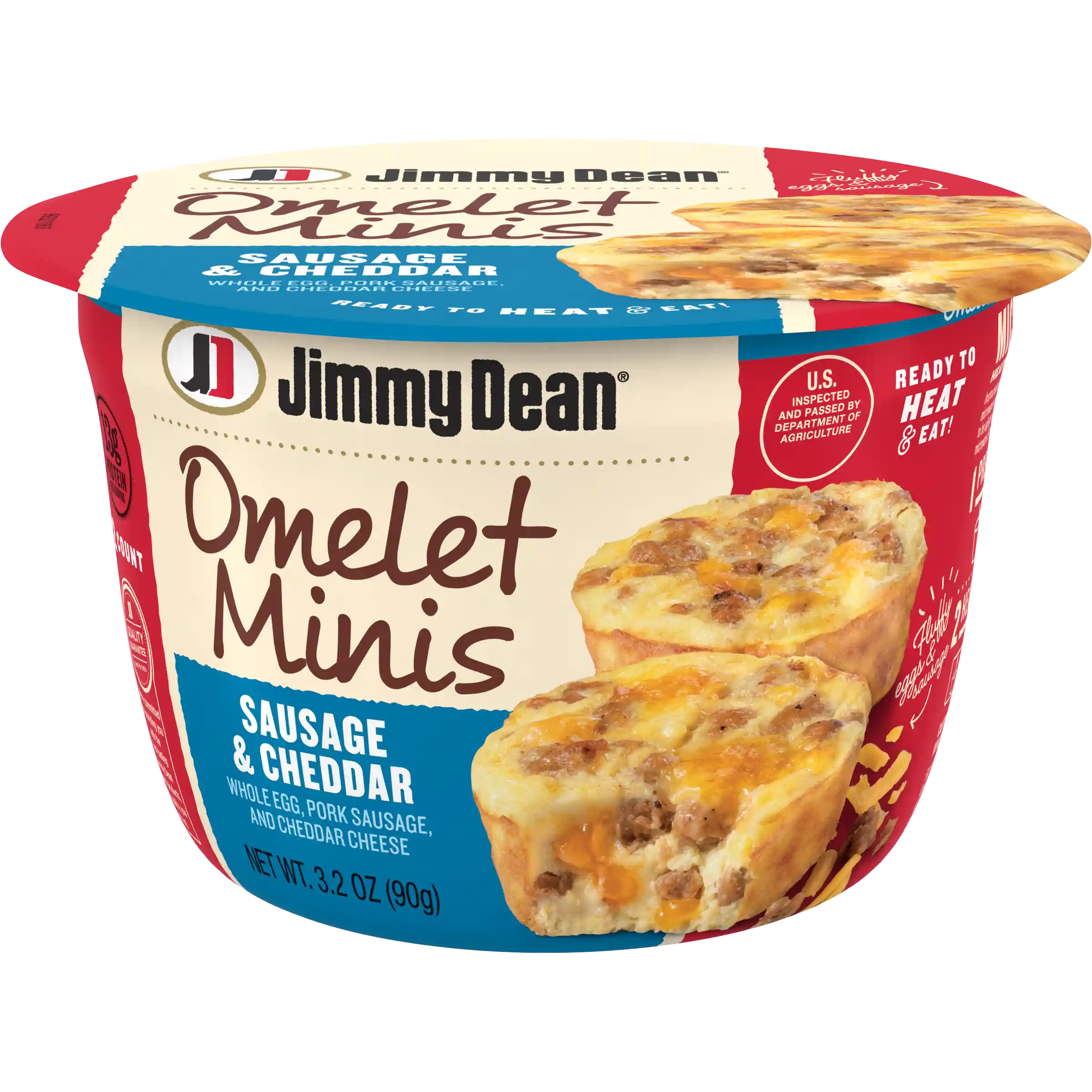Jimmy Dean® Sausage & Cheddar Omelet Minis 3.2 oz, 2 Count