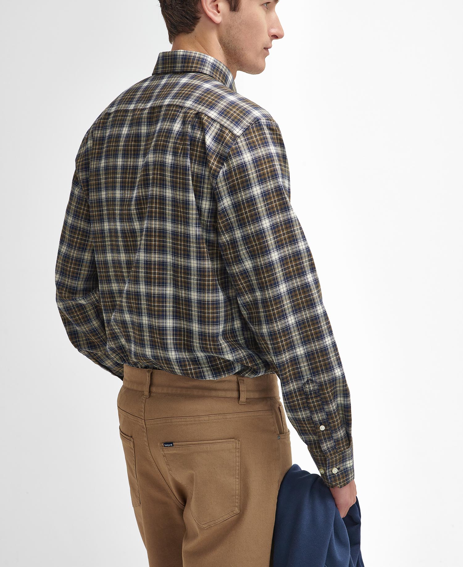 Washed Stretch Regular Trousers image number 4
