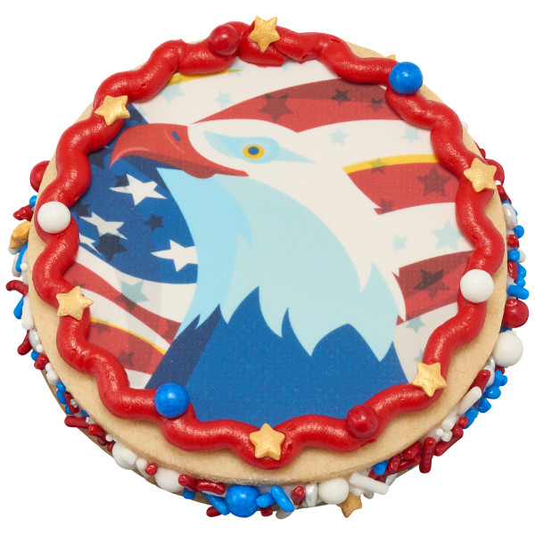 Patriotic Eagle PhotoCake® Edible Image®