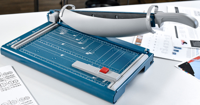 Safety is a priority at Dahle and each trimmer is equipped with protective features to prevent injury.