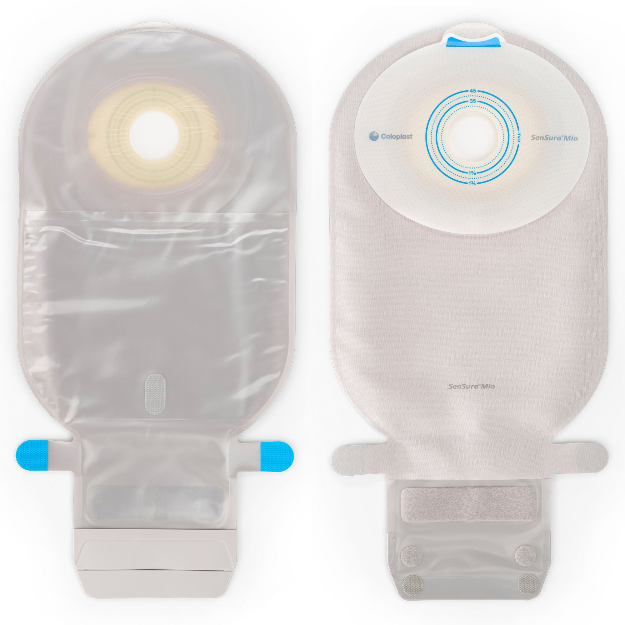 SenSura® Mio Flat 1-Piece Transparent Ostomy Pouch, 38mm Stoma