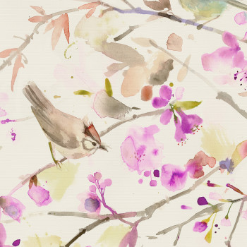Lila Peony Roller Blind