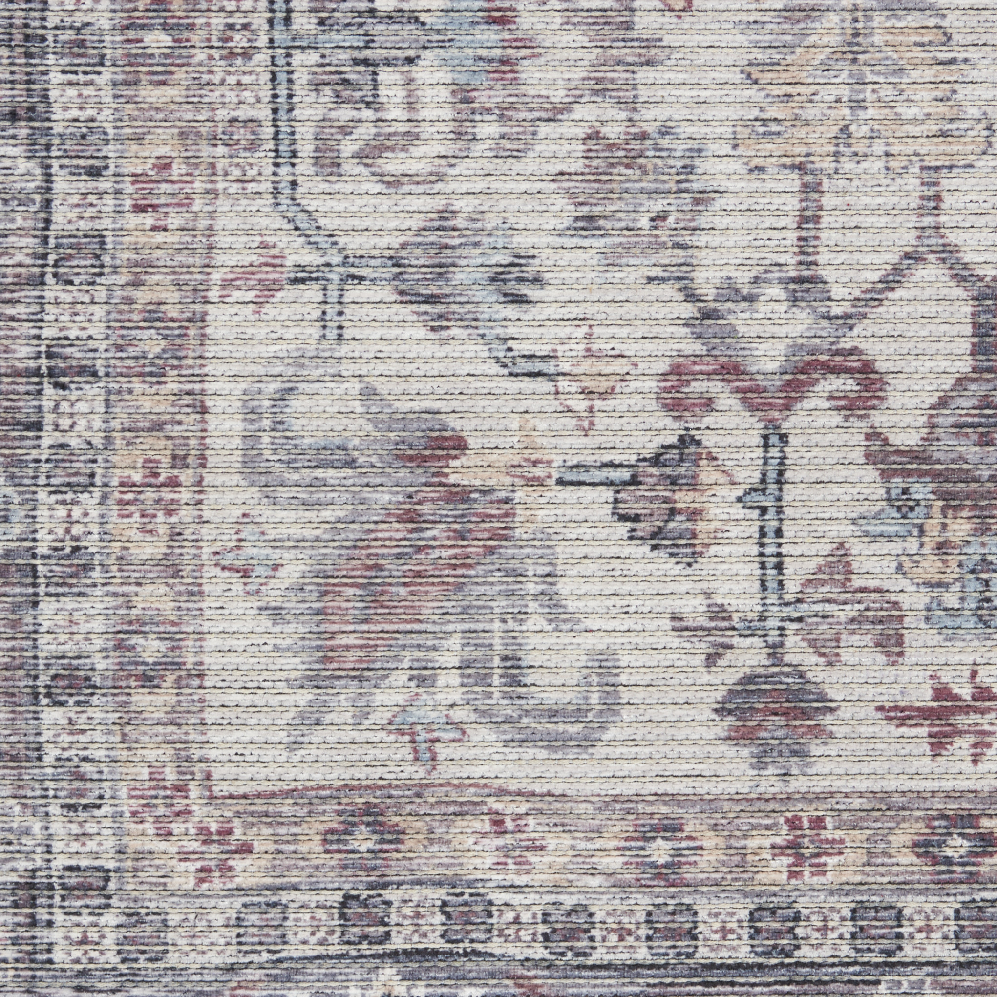 Nourison New Concept Washables 2'2" x 8' Grey Vintage Indoor Rug