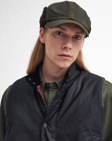 Cappello cerato in stile aviatore – Barbour x Baracuta 