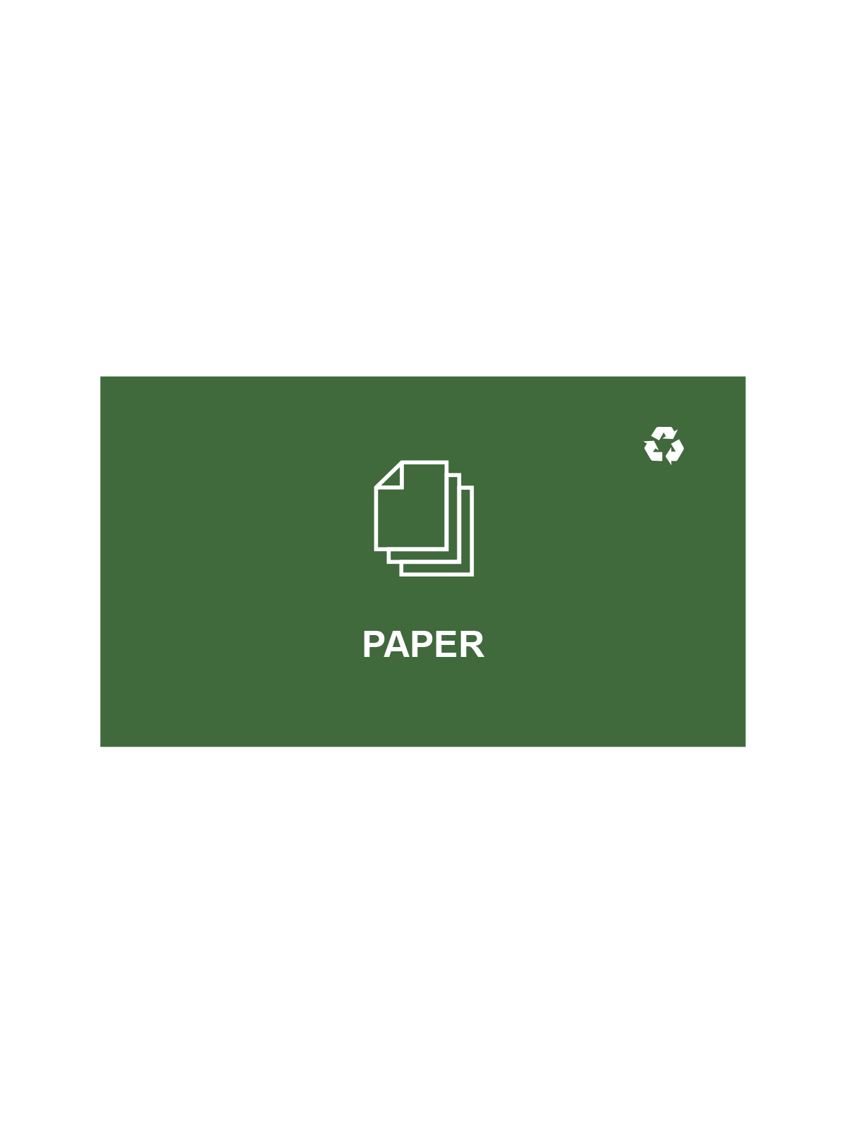 SPECTRUM – Cube Sign – Paper – Green-White