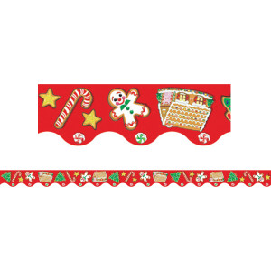 Christmas Scalloped Border Trim, 35 Feet