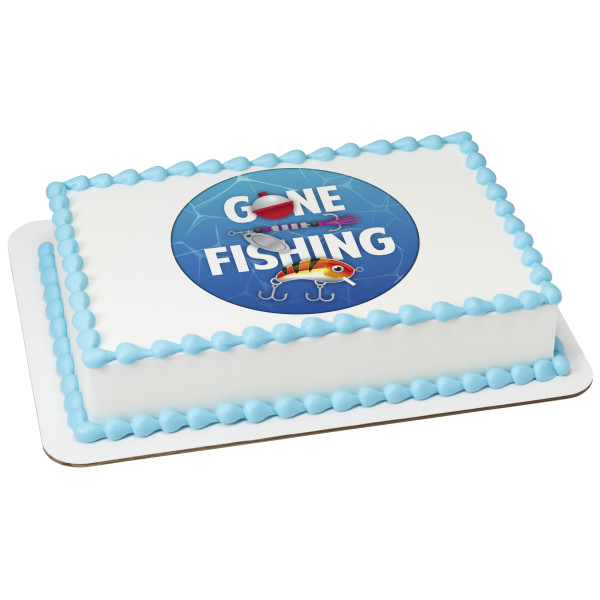 Gone Fishing PhotoCake® Edible Image®