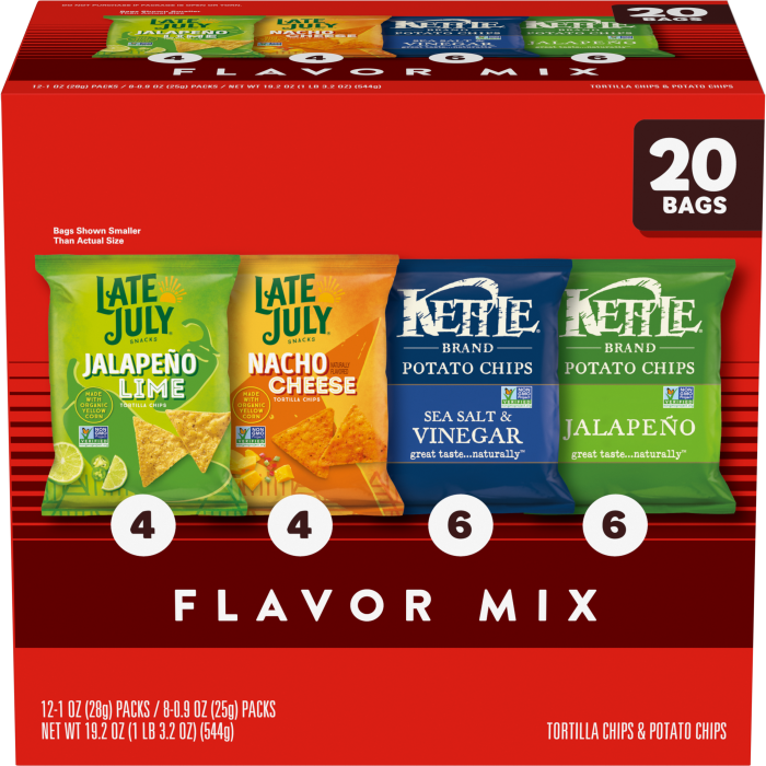 Kettle Brand and Late July Snacks Mix Variety Pack