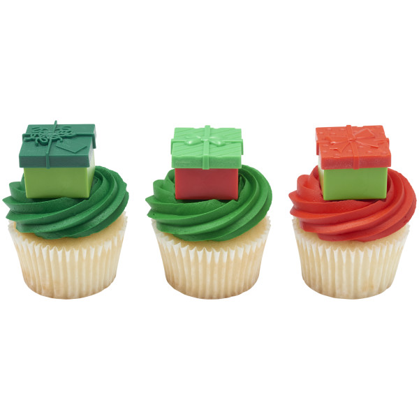 Fillable Festive Presents Cupcake Rings