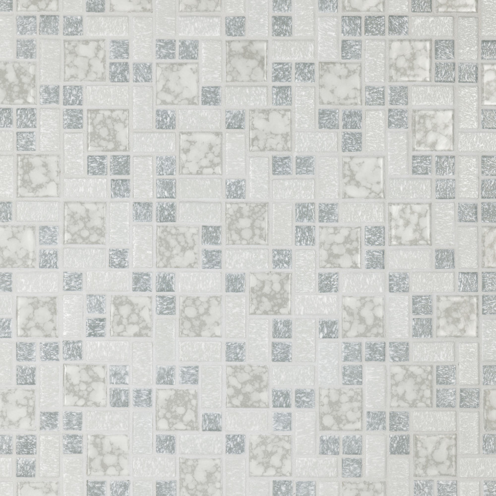 Sample – University Light Grey Porcelain Mosaic Tile