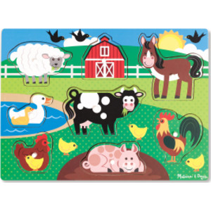 Farm Peg Puzzle, 8 Pieces