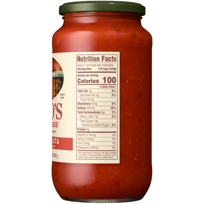 Arrabbiata Sauce, 32 oz - Right Image