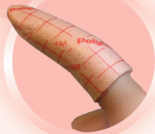 PolyMem® Nonadhesive Finger / Toe Dressing, 1-4/5 - 2-1/5 Inch Circumference