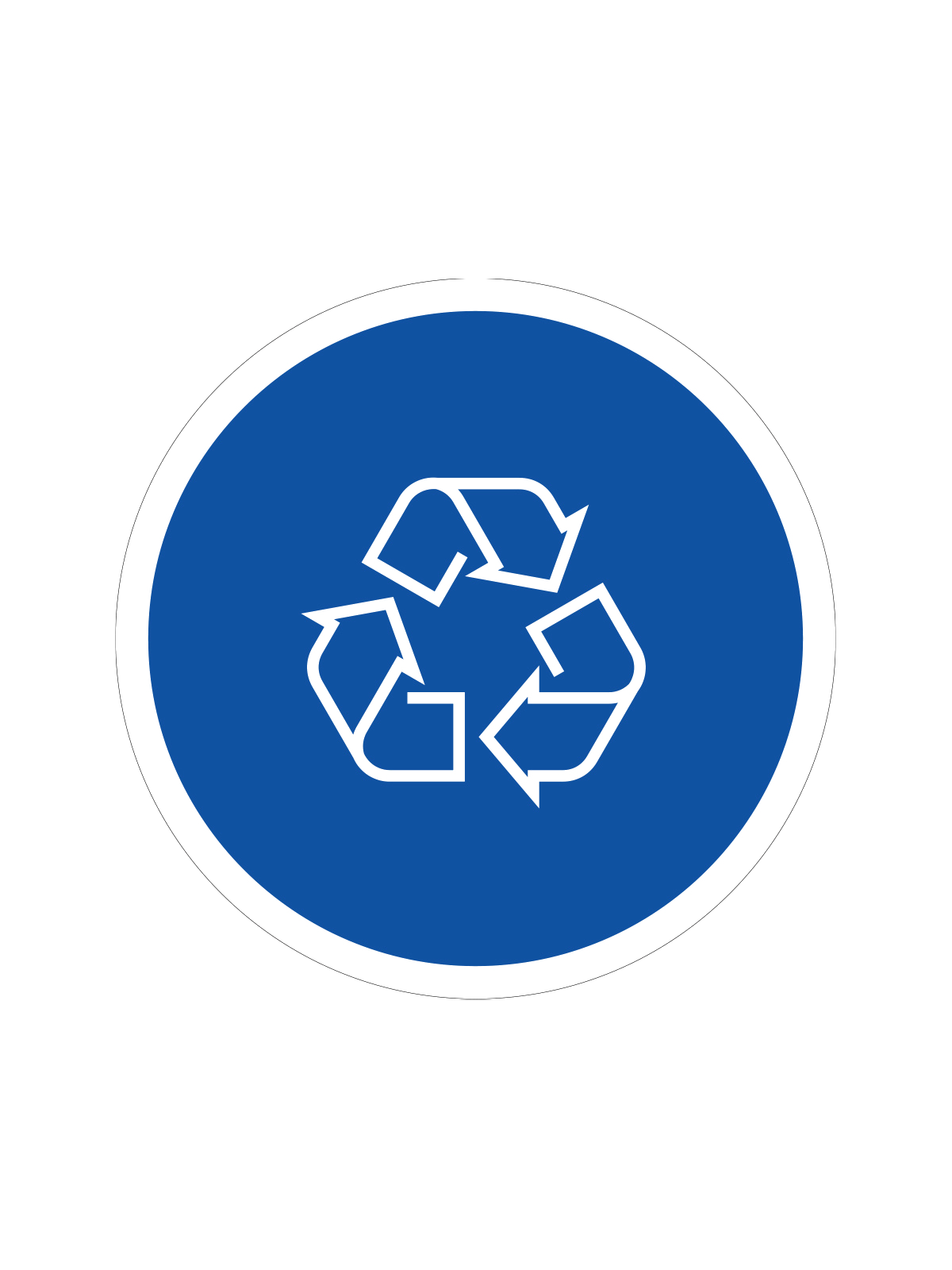 EURO – Label – Mobius Loop – Blue-White