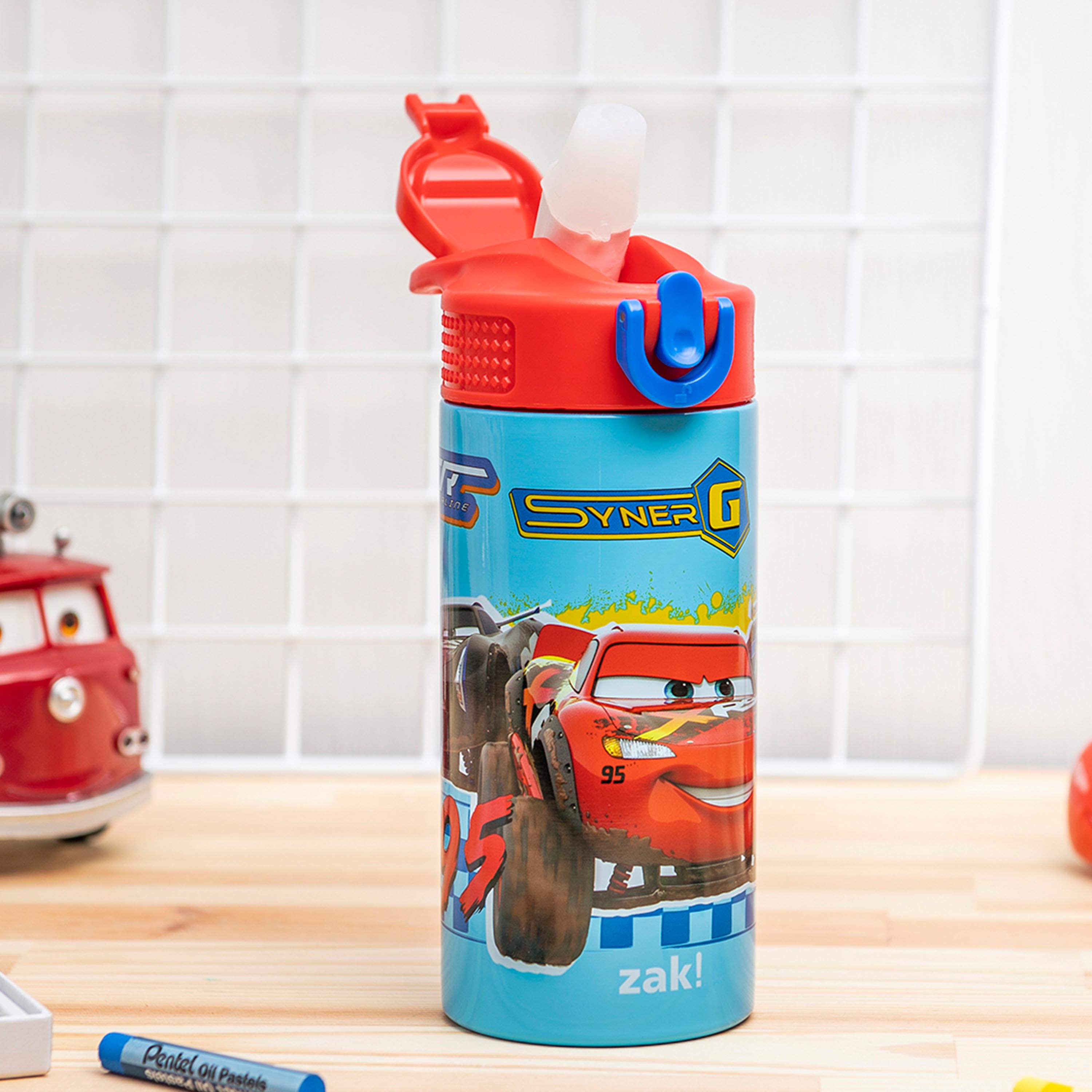 Cars 3 Movie 14 ounce Stainless Steel Vacuum Insulated Water Bottle, Lightning McQueen slideshow image 5