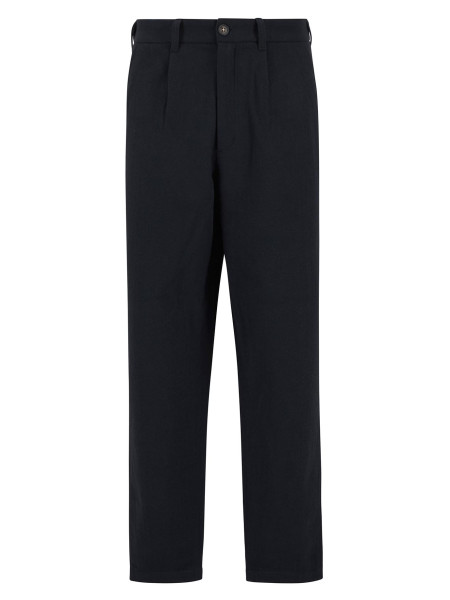 Wool-Blend Relaxed Trousers Wool-Blend Relaxed Trousers
