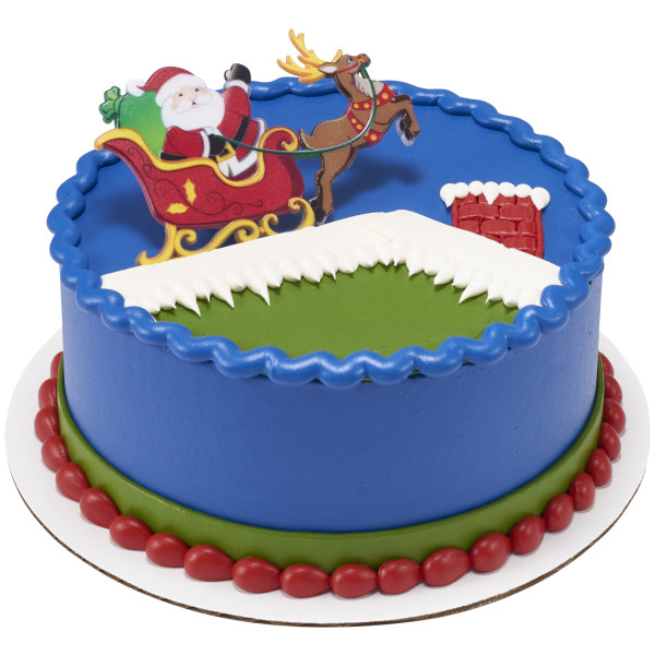 Santa and Reindeer Layon