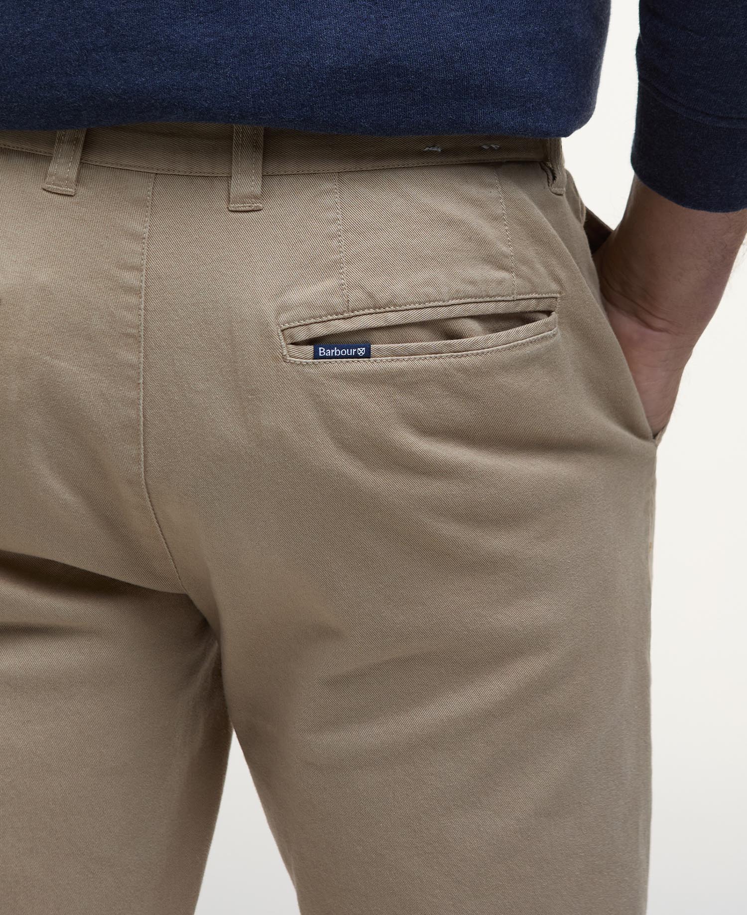 Washed Stretch Regular Trousers image number 4