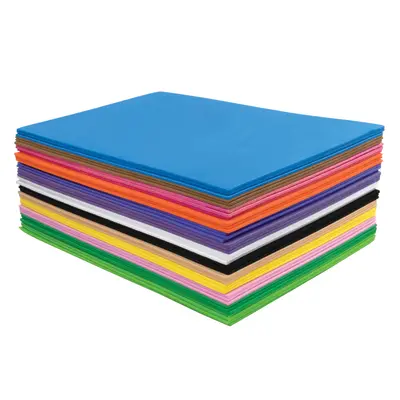Creativity Street  WonderFoam Sheets, Assorted Colors,  5.5" x 8.5", 40 Sheets