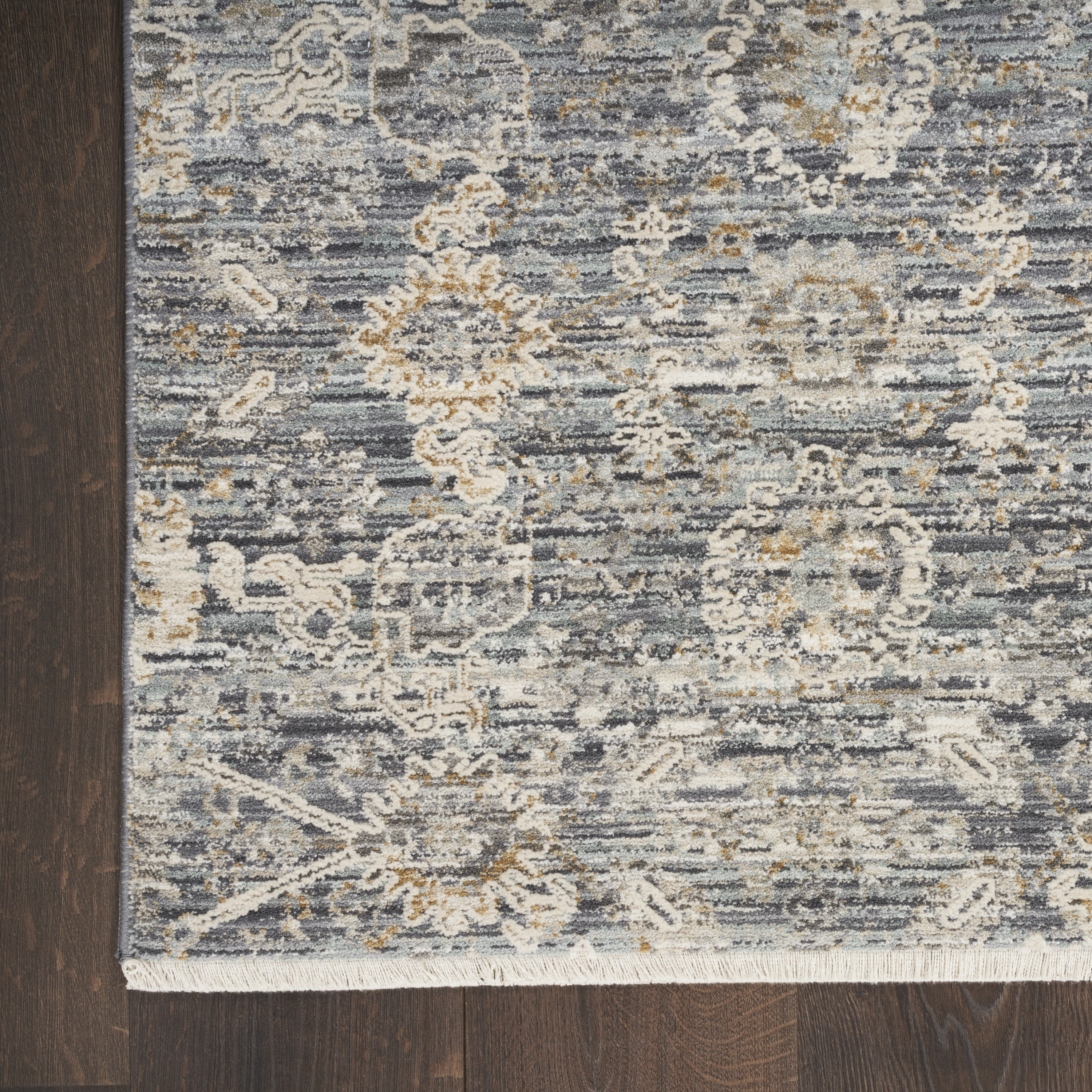 Nourison Lynx 12' x 15'9" Charcoal Vintage Indoor Rug