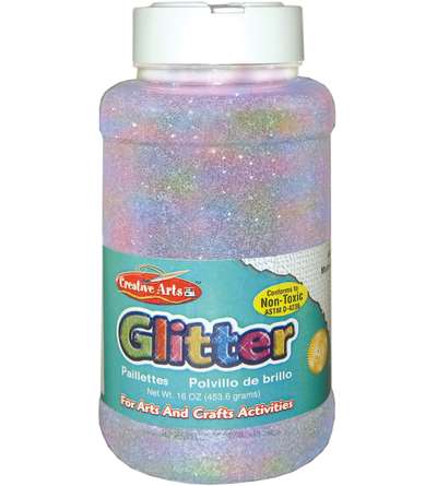 Creative Arts Glitter, 1 lb. Can, Iridescent