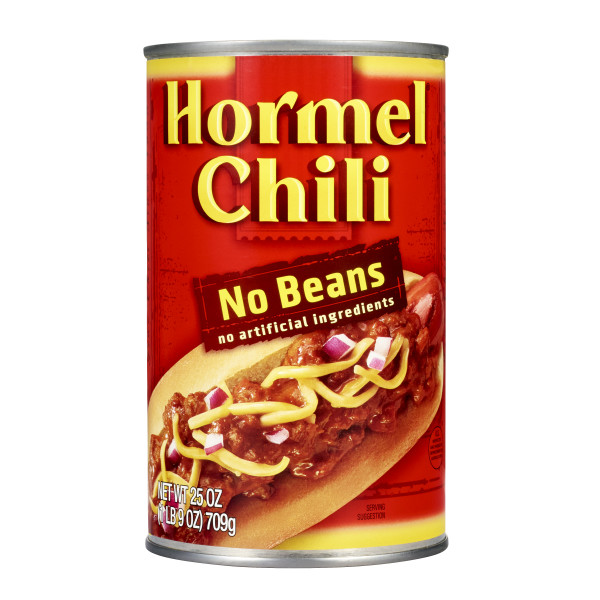 HORMEL(r) Chili No Beans, 12/25oz . C1CB - Front Center Inner Pack (Hi Res)