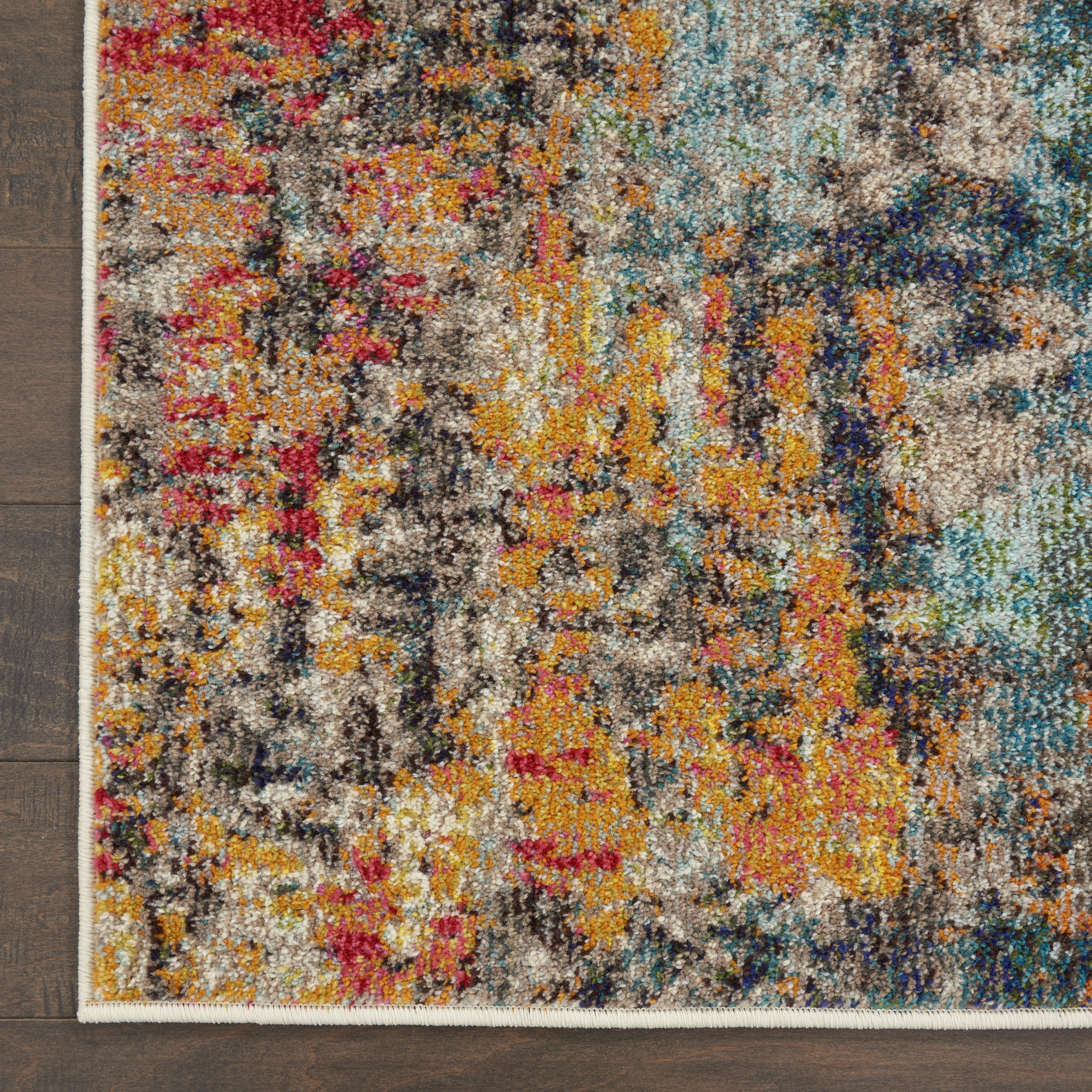 Nourison Celestial 2'2" x 3'9" Multicolor Modern Indoor Rug