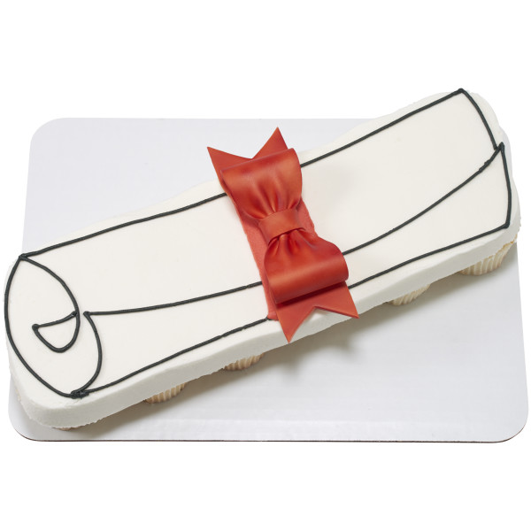 White - Red 3 Free Gum Paste Bows