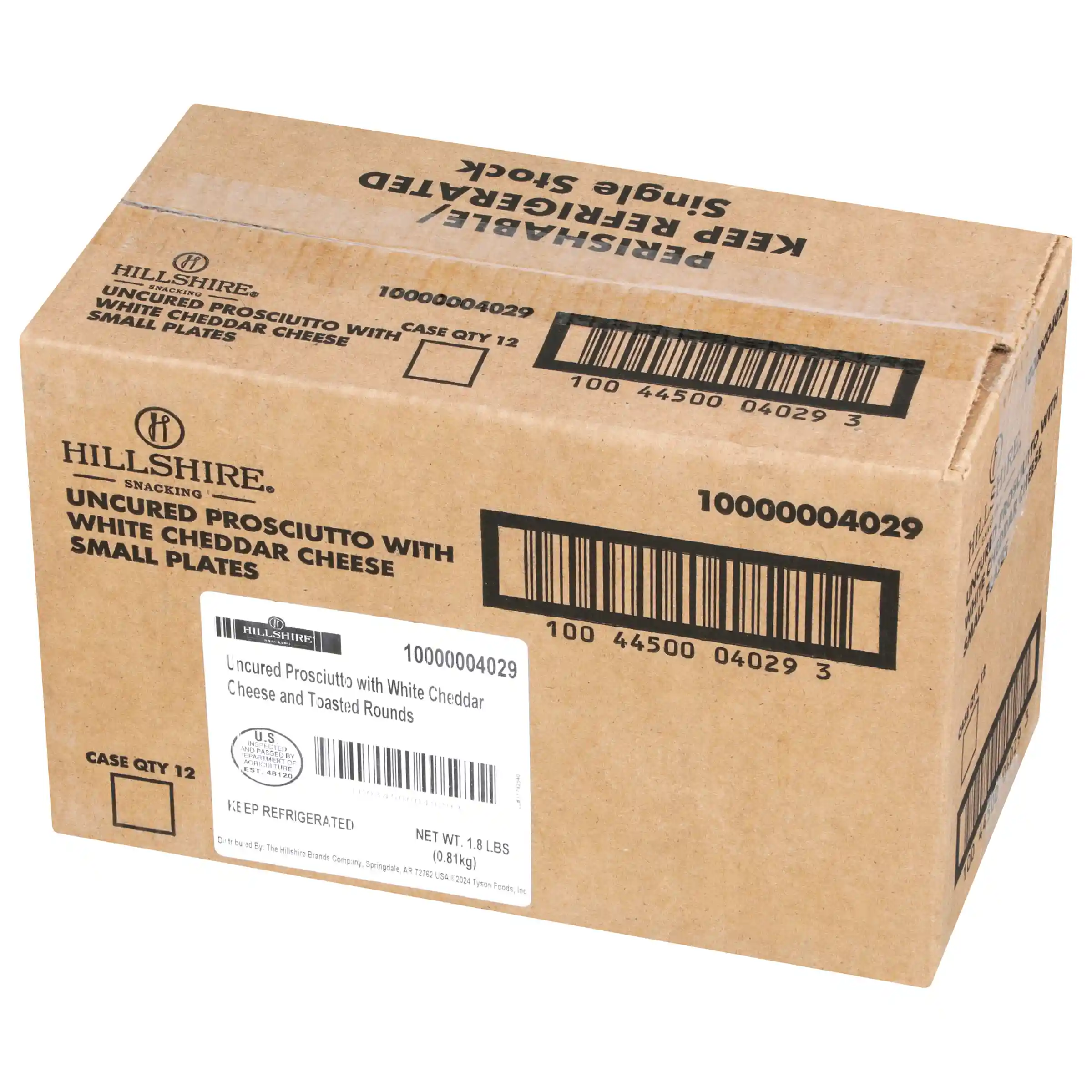 Hillshire® Snacking Small Plates, Prosciutto Deli Lunch Meat with White Cheddar Cheese, 2.4 oz_image_5