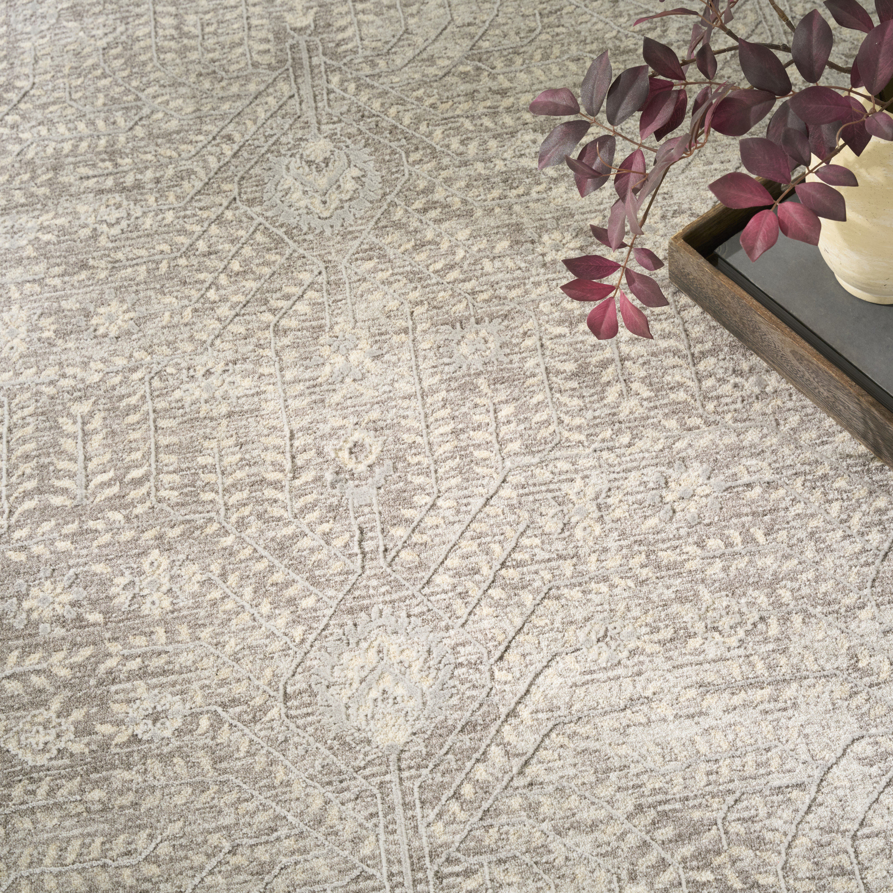 Nourison Sultana 7'10" x 10'2" Beige Vintage Indoor Rug