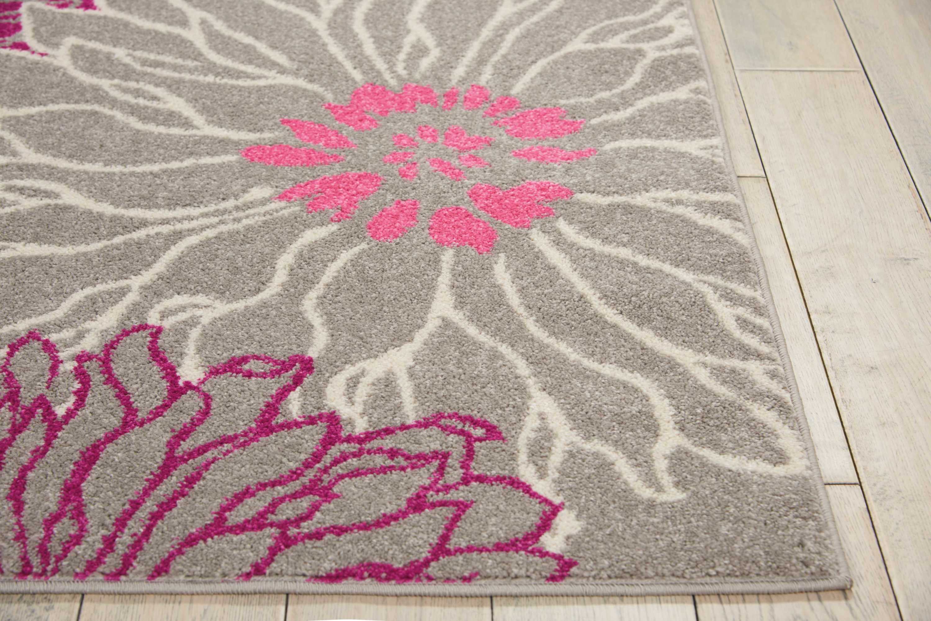 Nourison Passion 5'3" x 7'3" Grey Contemporary Indoor Rug