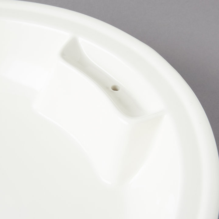 4 ¼-quart replacement round porcelain food pan for Intrigue® induction chafer