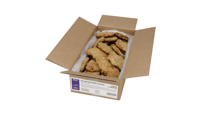 AdvancePierre™ Blue Label Fully Cooked Breaded Country Fried Beef Steak Fritters, 4 oz_image_4