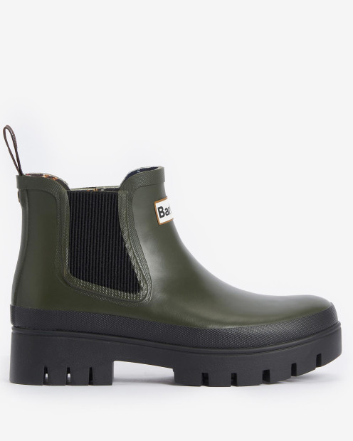Halton Ankle Wellingtons Olive-Black